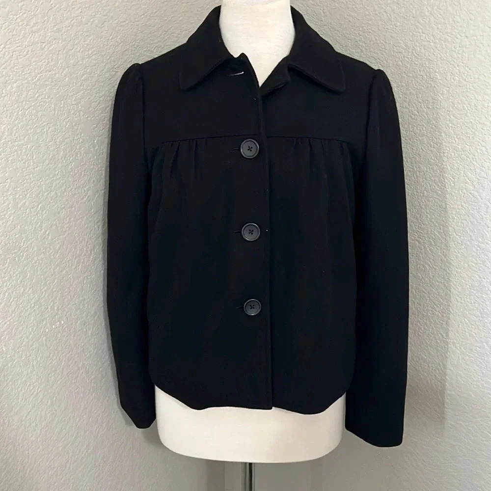 BANANA REPUBLIC wool blend collared coat